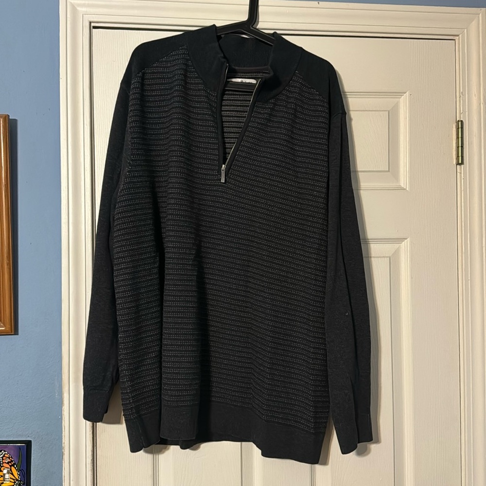 Tommy bahama quarter zip sweater.